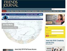 Tablet Screenshot of friendsjournal.org